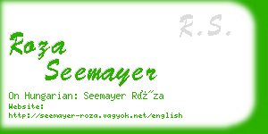 roza seemayer business card